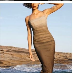 BNWT Zara print tulle ombré dress 3067/254